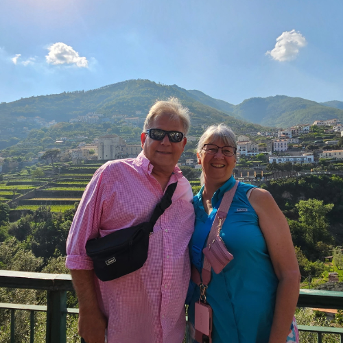 Two of our guests on tour